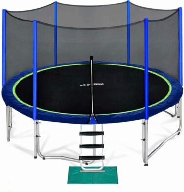 Zupapa 15 Foot TUV Certified Trampoline with Enclosure Net
